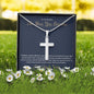 The Man You Became - Artisan Cross Necklace for Brother