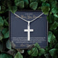 The Man You Became - Artisan Cross Necklace for Brother