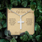 When Life Gets Heavy - Artisan Cross Necklace for Brother