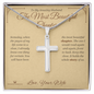 The Most Beautiful Chapter - Artisan Cross Necklace for Husband