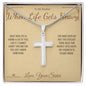 When Life Gets Heavy - Artisan Cross Necklace for Brother