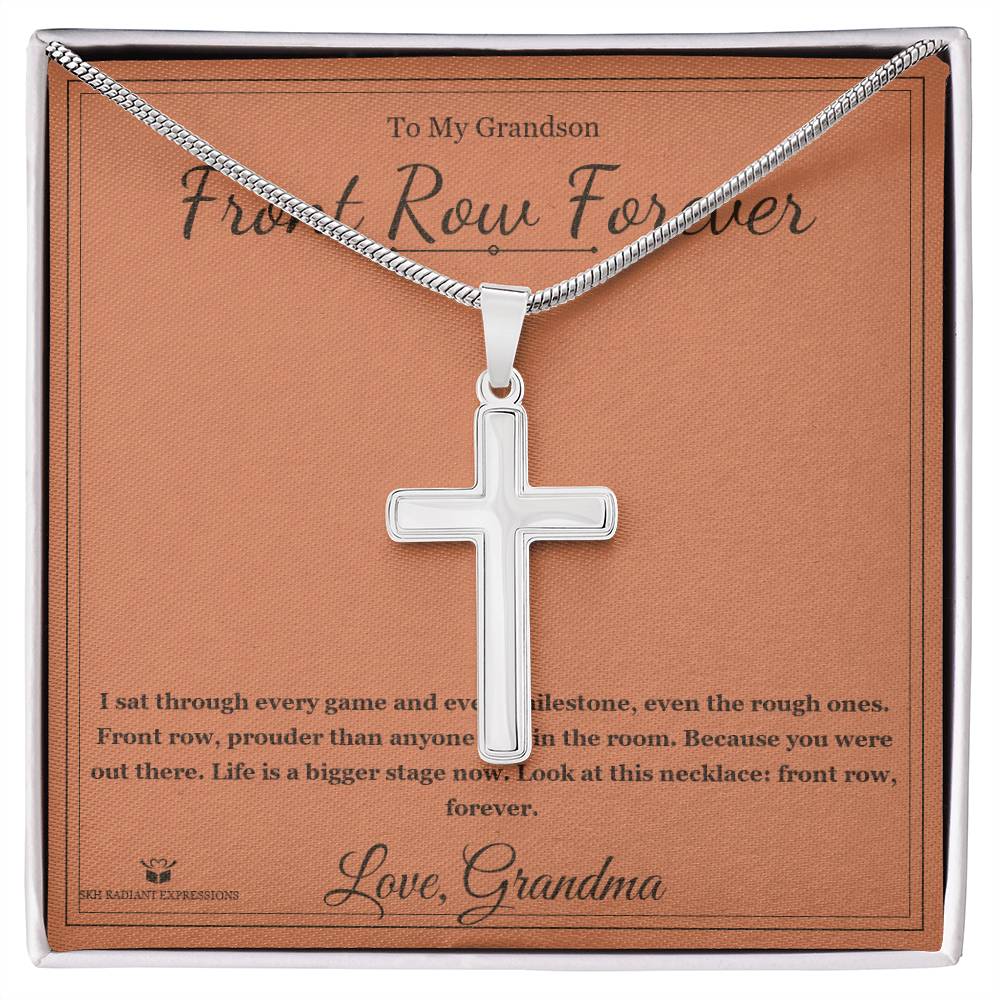 Front Row Forever - Artisan Cross Necklace for Grandson