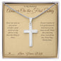 Answer On the First Ring - Artisan Cross Necklace for Husband