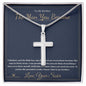 The Man You Became - Artisan Cross Necklace for Brother