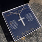 Small Hands, Big Brother Rules - Artisan Cross Necklace for Brother