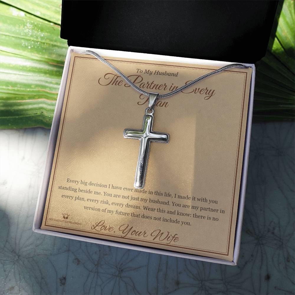 The Partner in Every Plan - Artisan Cross Necklace for Husband