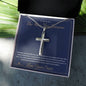 The Man You Became - Artisan Cross Necklace for Brother