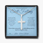 Still Falling - Artisan Cross Necklace for Husband