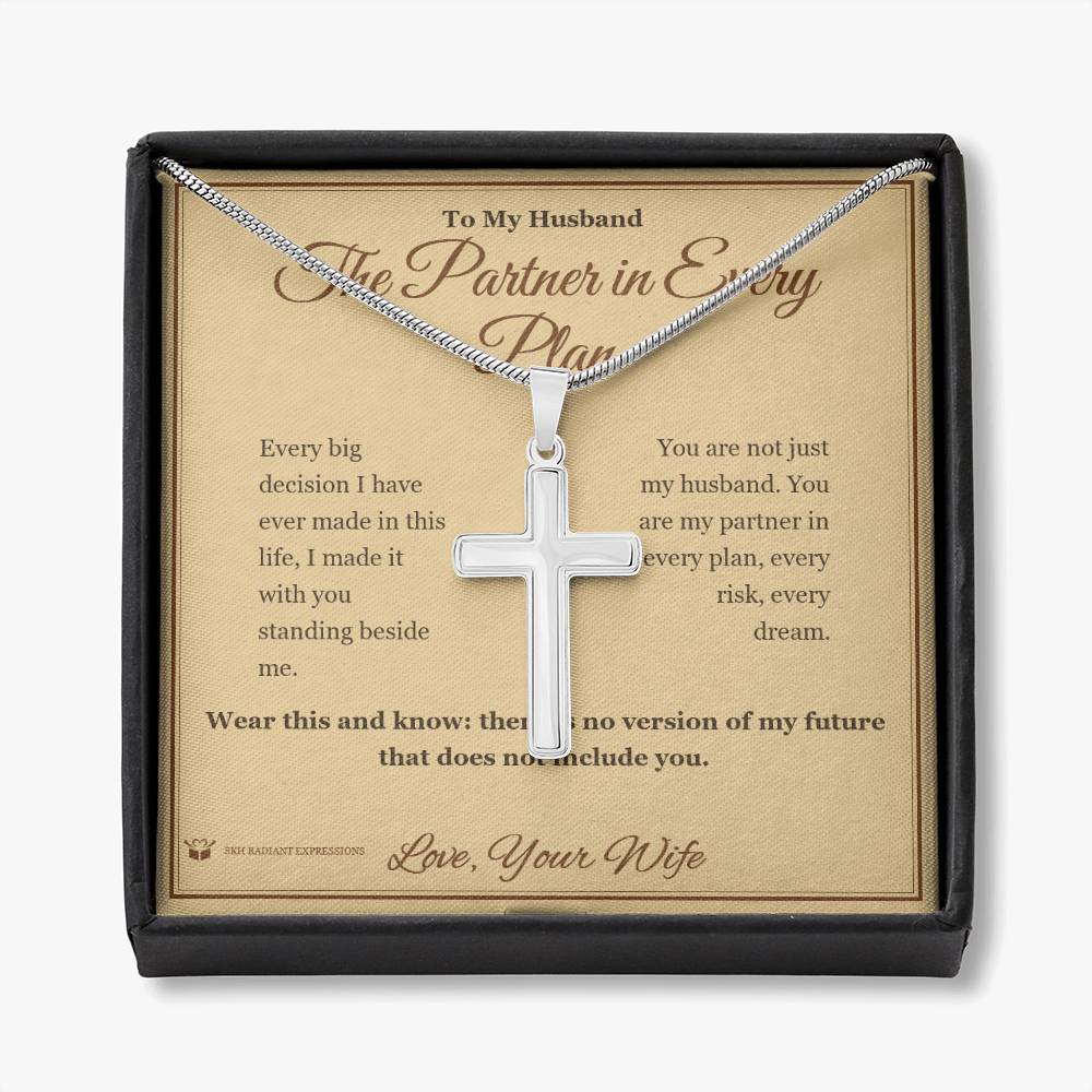 The Partner in Every Plan - Artisan Cross Necklace for Husband