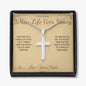 When Life Gets Heavy - Artisan Cross Necklace for Brother