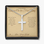 Answer On the First Ring - Artisan Cross Necklace for Husband