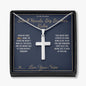 Small Hands, Big Brother Rules - Artisan Cross Necklace for Brother