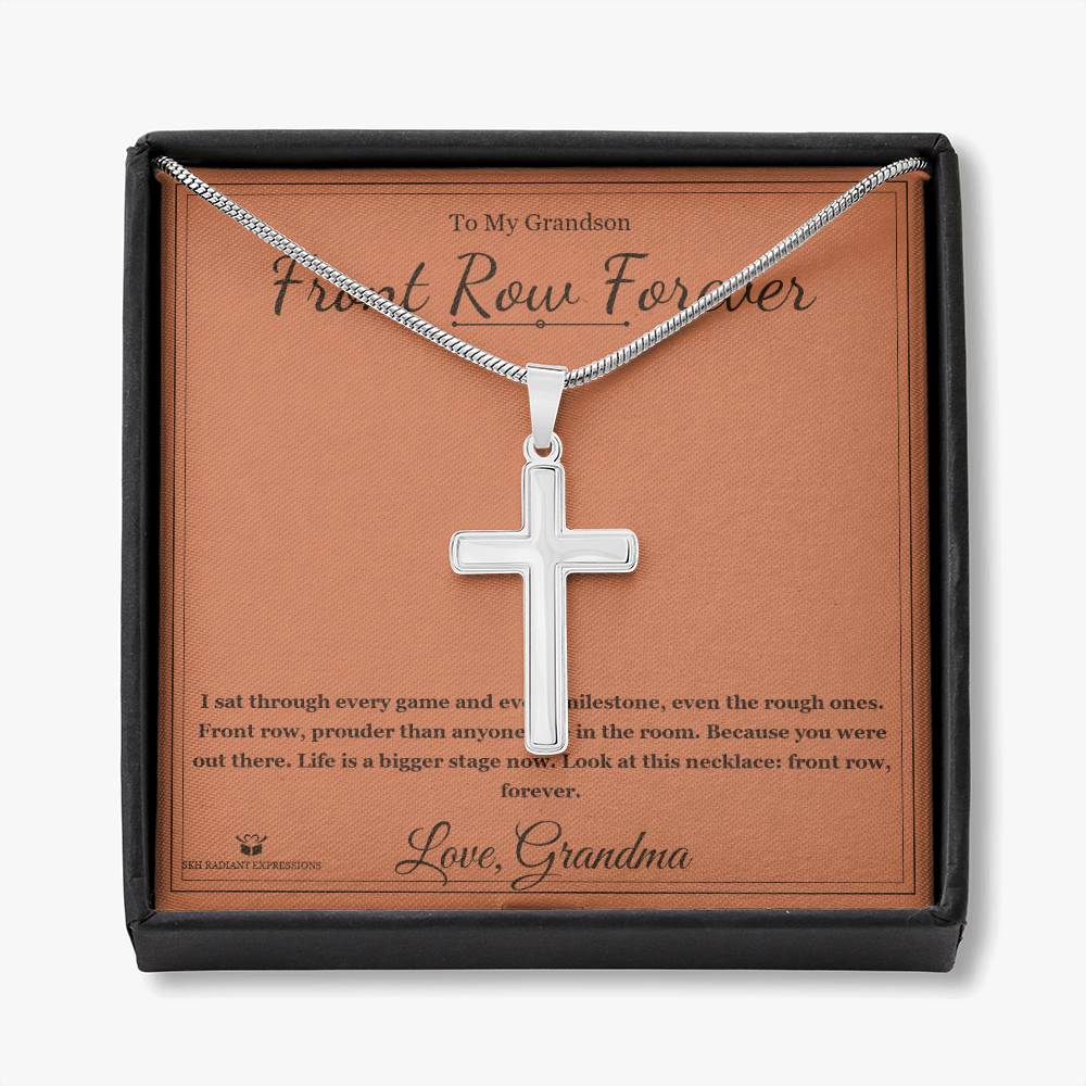 Front Row Forever - Artisan Cross Necklace for Grandson