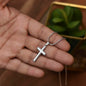 The Man You Became - Artisan Cross Necklace for Brother