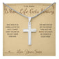 When Life Gets Heavy - Artisan Cross Necklace for Brother