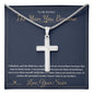 The Man You Became - Artisan Cross Necklace for Brother