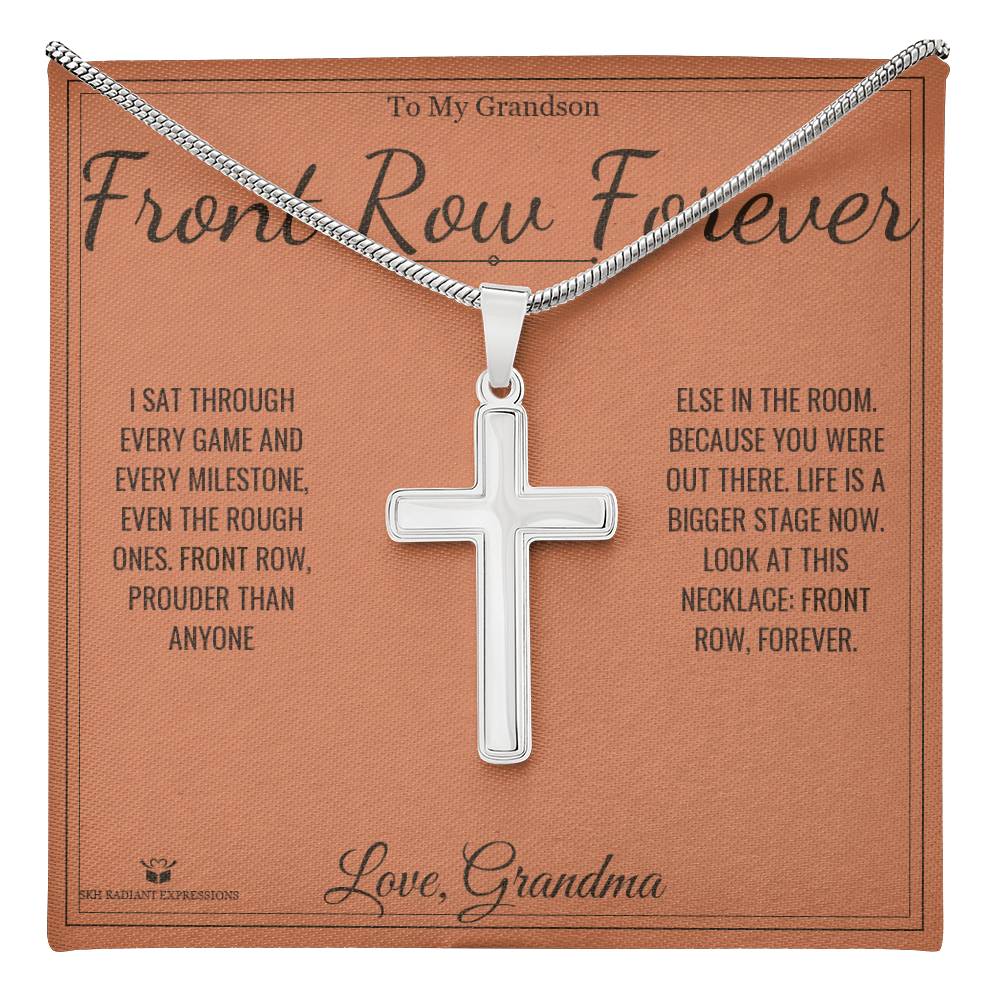 Front Row Forever - Artisan Cross Necklace for Grandson