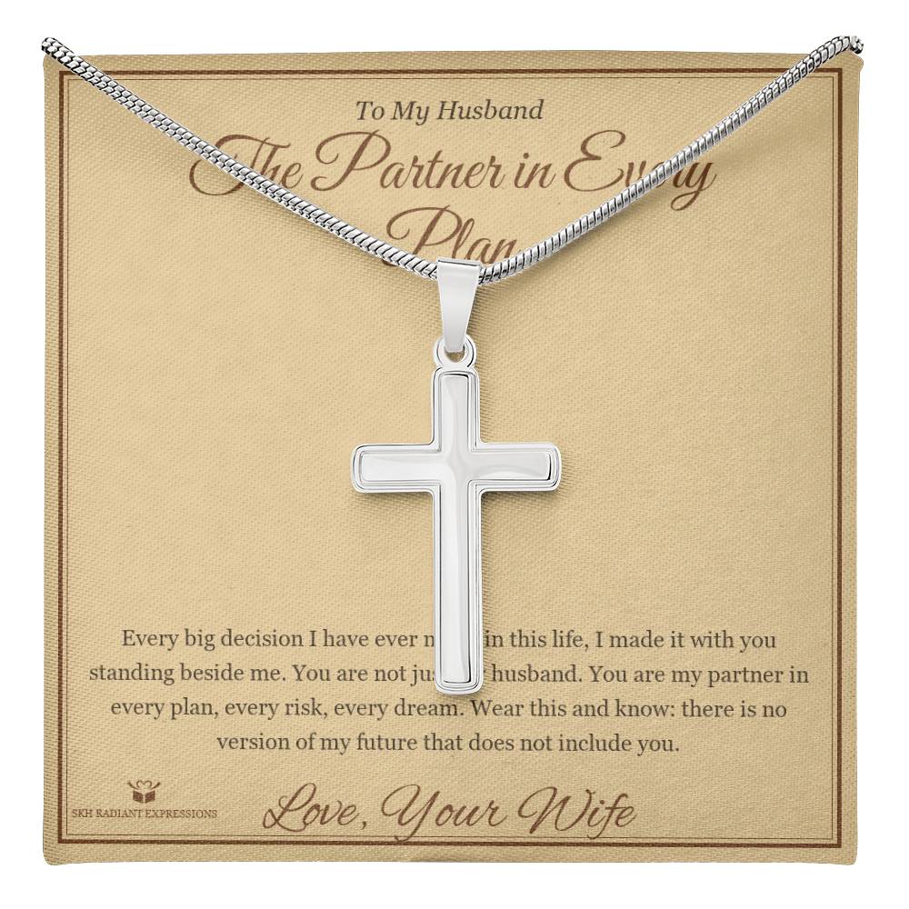 The Partner in Every Plan - Artisan Cross Necklace for Husband