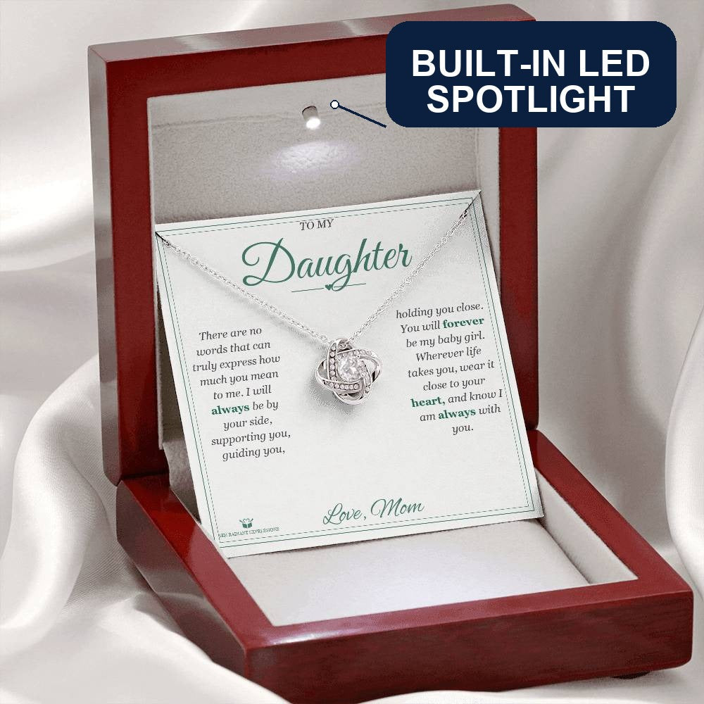 What does a Love Knot Necklace mean - gift for daughter