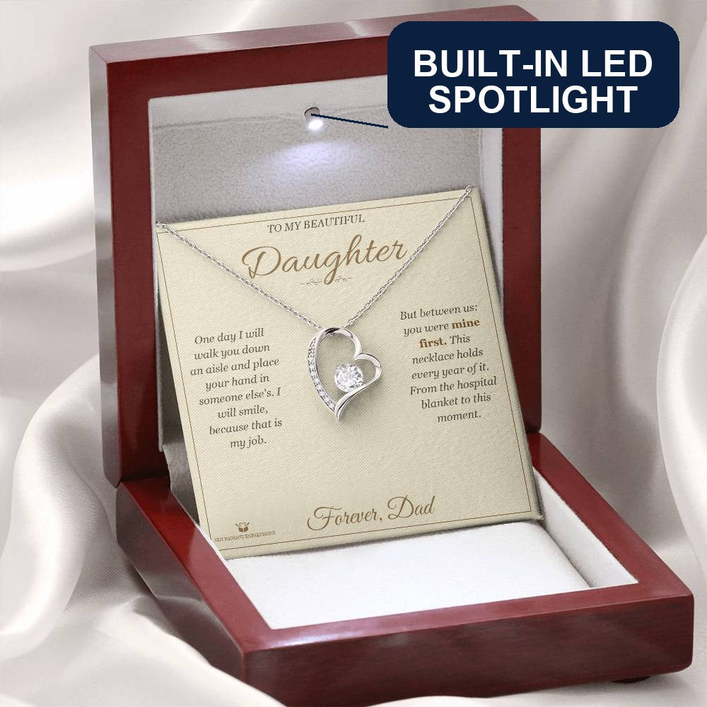 Before I Give You Away - Forever Love Necklace for Daughter