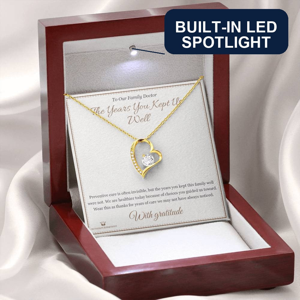 The Years You Kept Us Well - Forever Love Necklace for Doctor