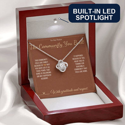 What does a Love Knot Necklace mean - gift for pastor