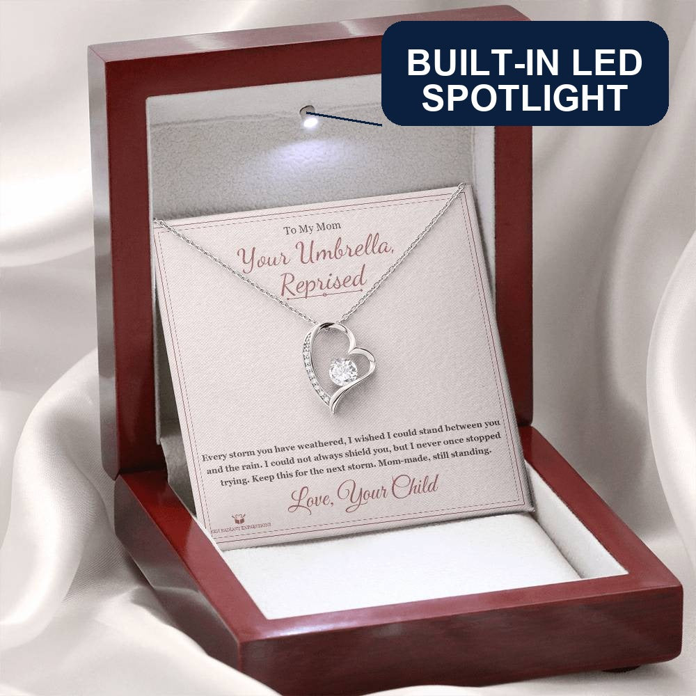 Your Umbrella, Reprised - Forever Love Necklace for Mom - personalized keepsake gift from SKH Radiant Expressions