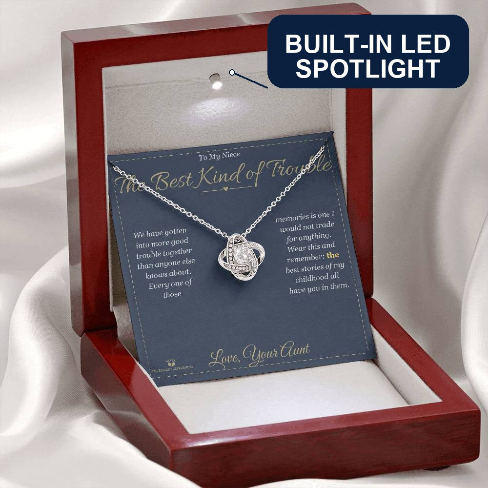 What does a Love Knot Necklace mean - gift for niece