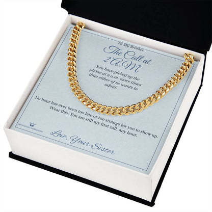 Personalized Cuban Link Chain for brother
