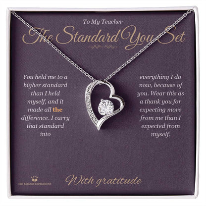 Personalized Forever Love Necklace for teacher