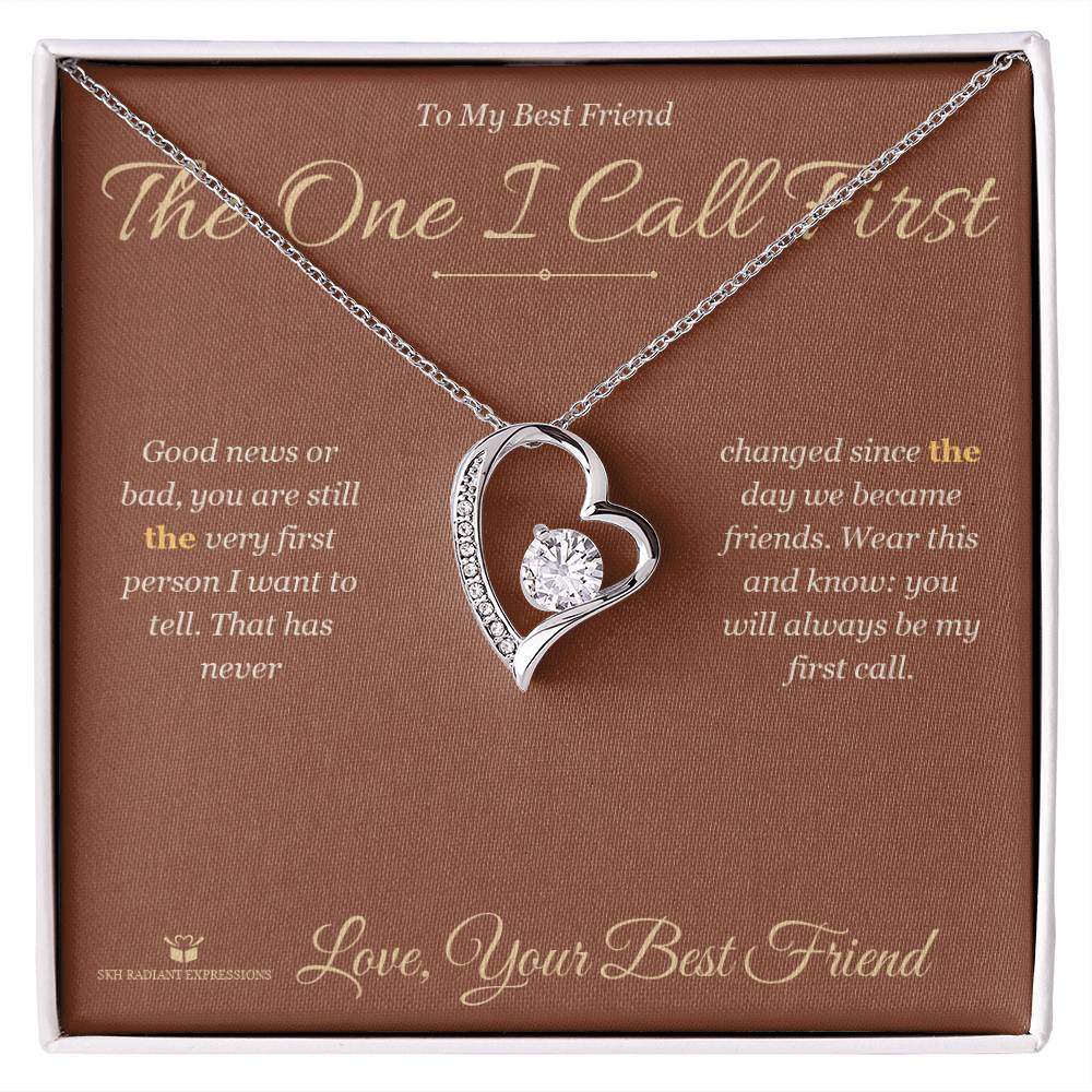 Personalized Forever Love Necklace for best friend