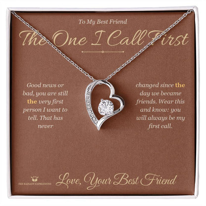 Personalized Forever Love Necklace for best friend