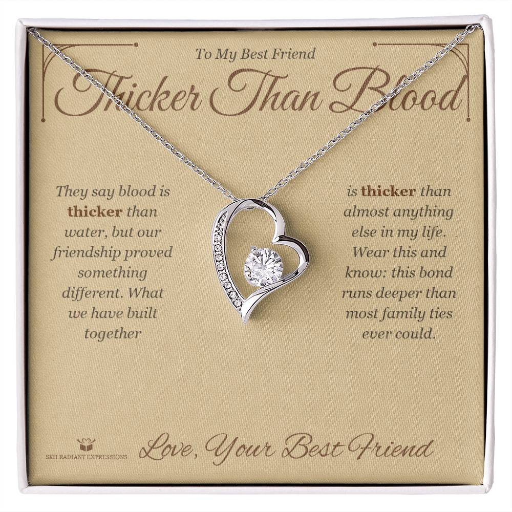 Personalized Forever Love Necklace for best friend