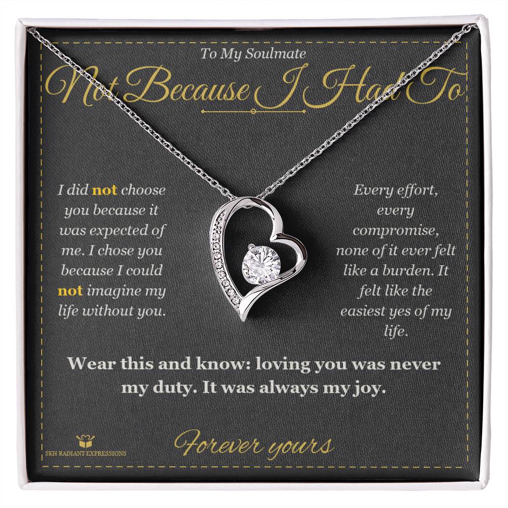 Personalized Forever Love Necklace for soulmate