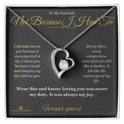 Personalized Forever Love Necklace for soulmate