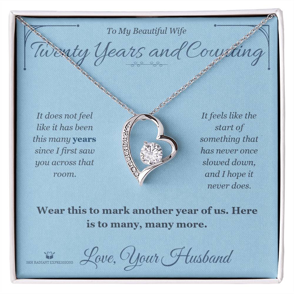 Meaningful gift for wife - Twenty Years and Counting