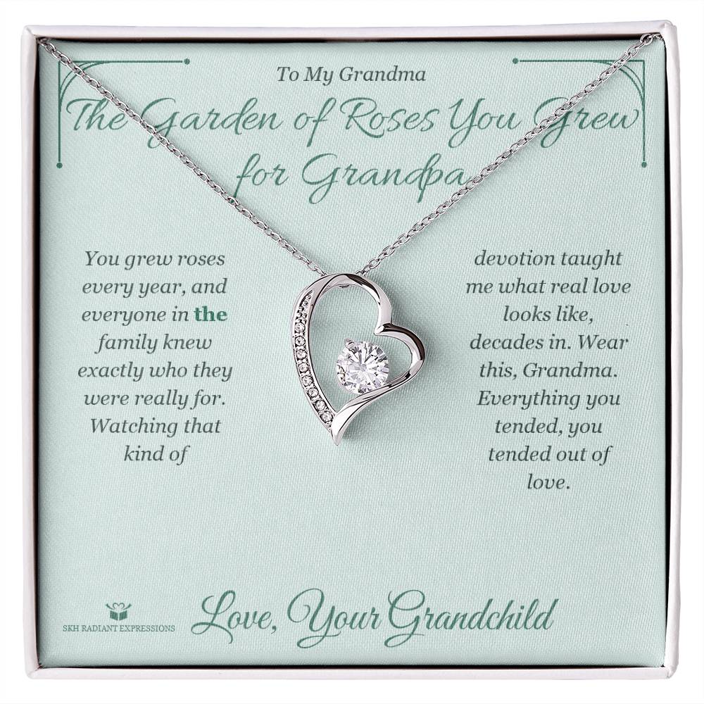 Personalized Forever Love Necklace for grandmother