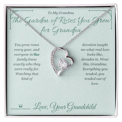Personalized Forever Love Necklace for grandmother