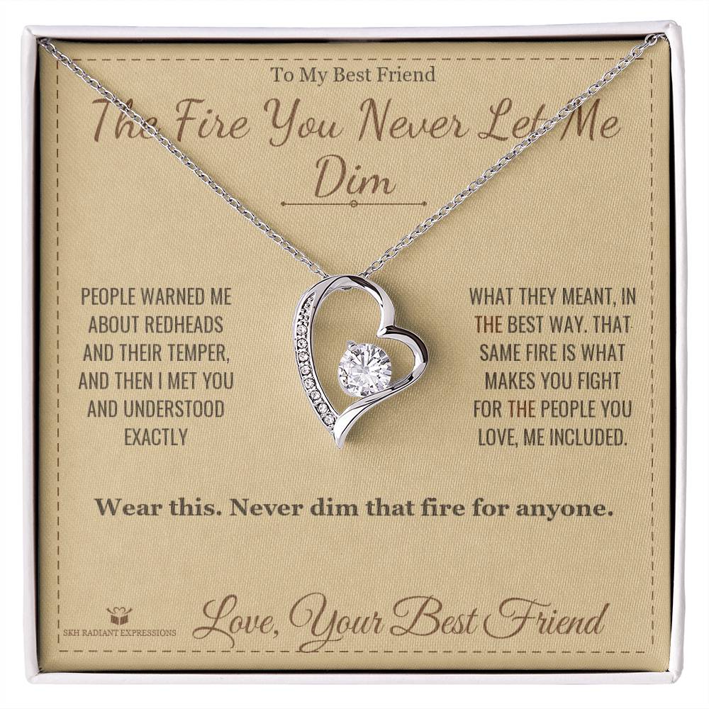 Personalized Forever Love Necklace for best friend