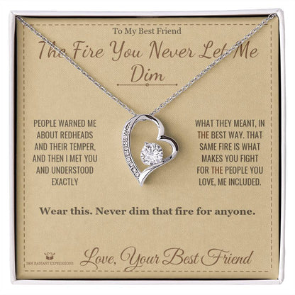 Personalized Forever Love Necklace for best friend