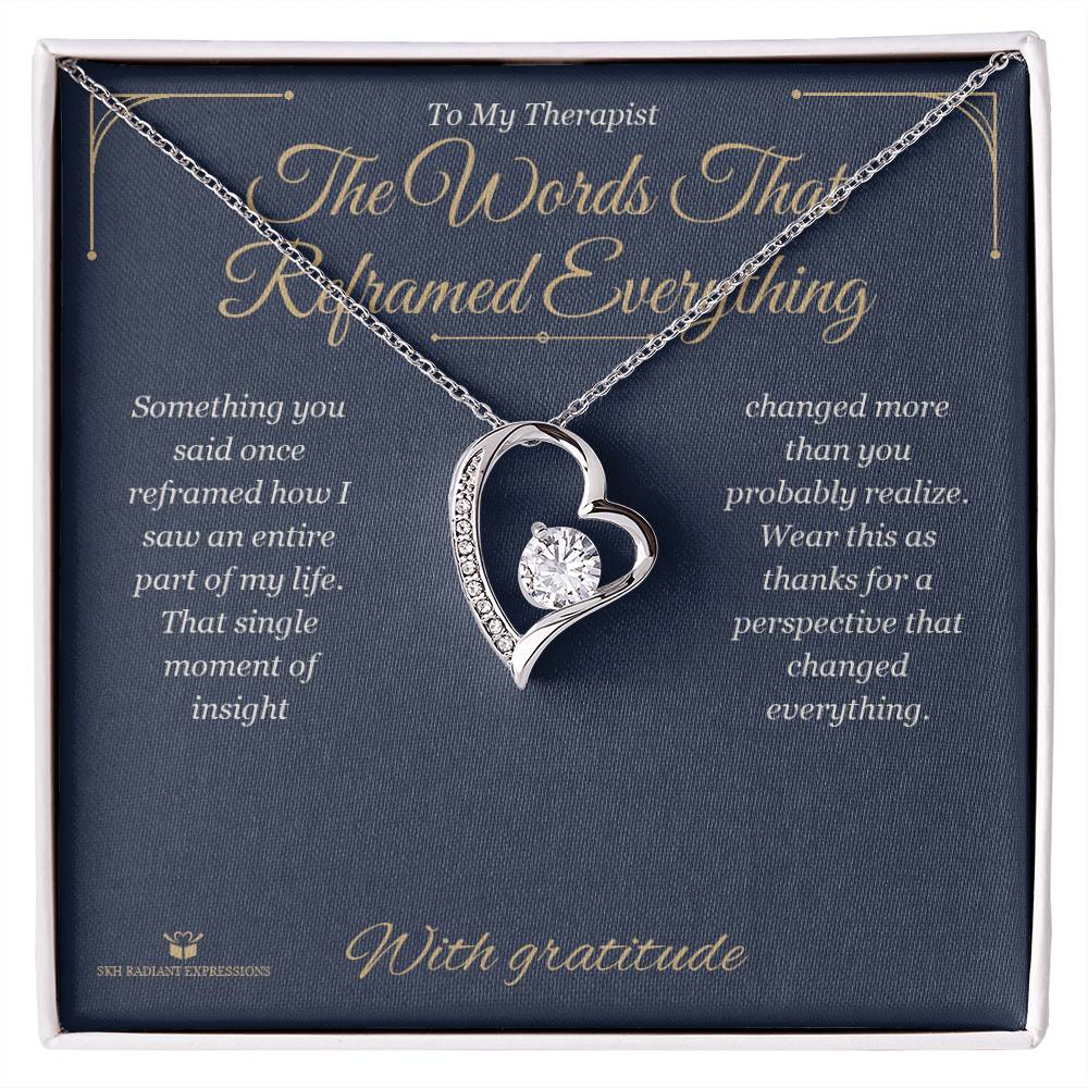 Personalized Forever Love Necklace for therapist