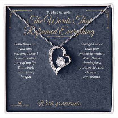 Personalized Forever Love Necklace for therapist