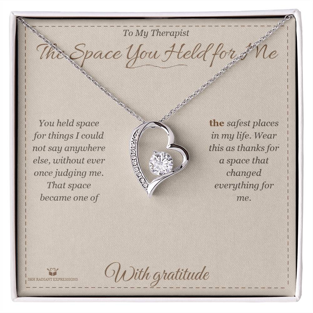 Personalized Forever Love Necklace for therapist