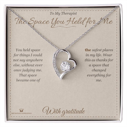 Personalized Forever Love Necklace for therapist