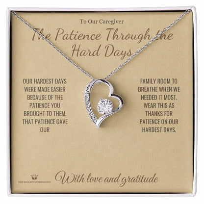 Personalized Forever Love Necklace for caregiver