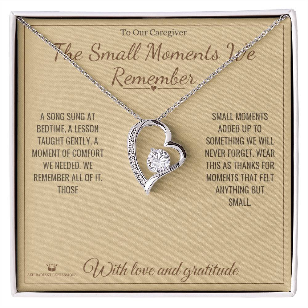 Personalized Forever Love Necklace for caregiver