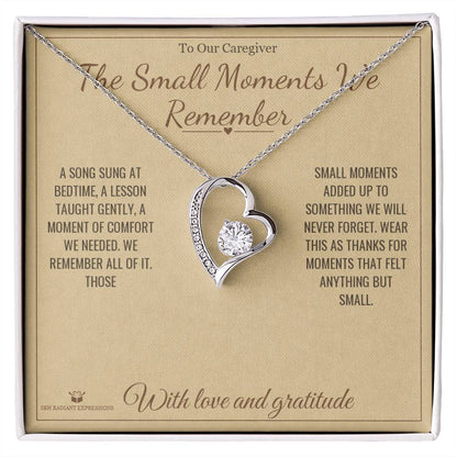 Personalized Forever Love Necklace for caregiver