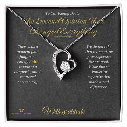 Personalized Forever Love Necklace for doctor