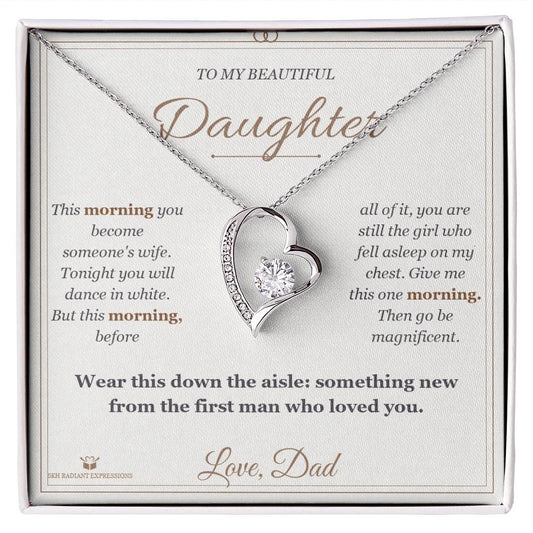The Morning of Your Wedding - Forever Love Necklace for Granddaughter