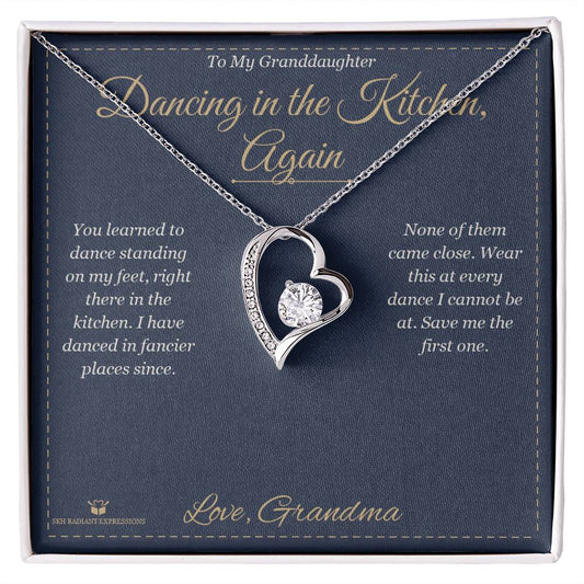 Dancing in the Kitchen, Again - Forever Love Necklace for Granddaughter